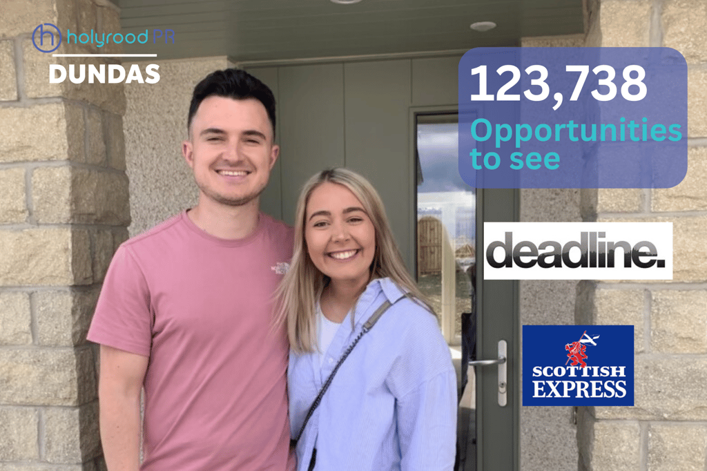 Scottish PR agency showcase media results of two happy buyers of a Dundas Home