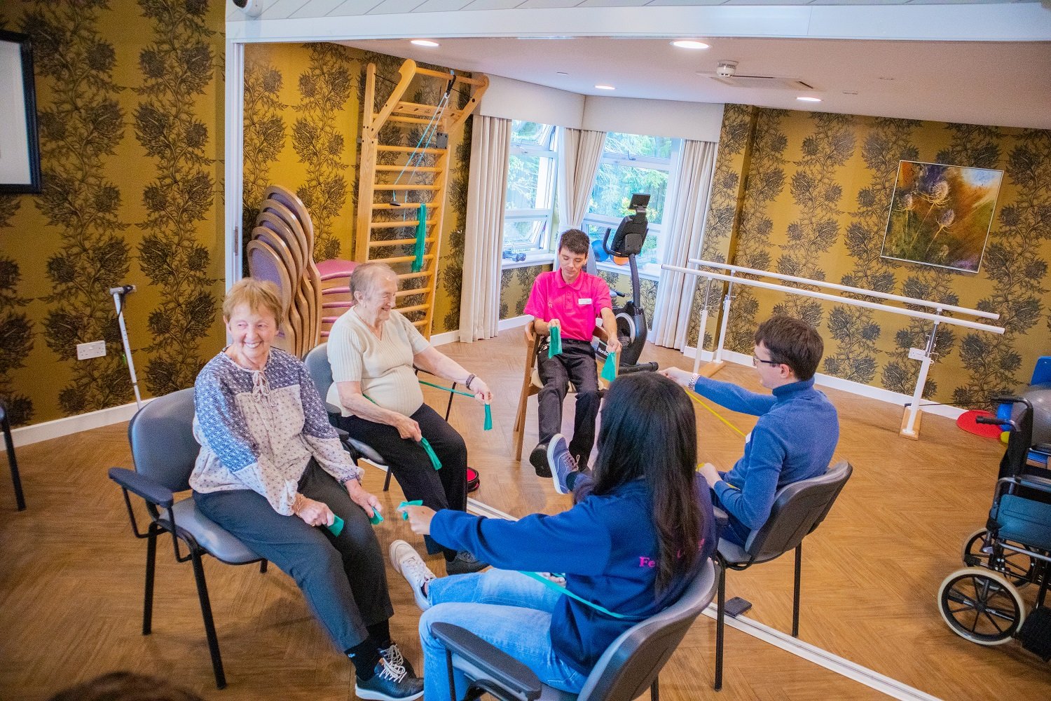 Fettes College students visiting Cramond Residence