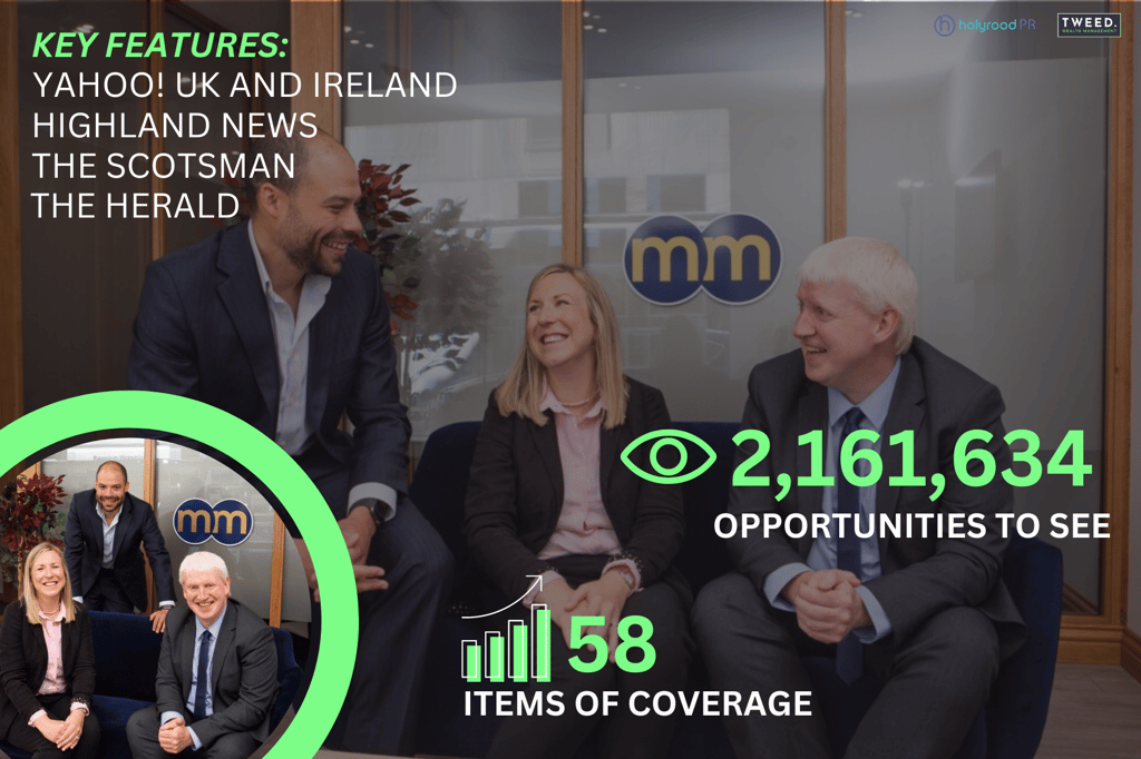 Scottish PR agency shares media success of Tweed wealth management's new acquisition