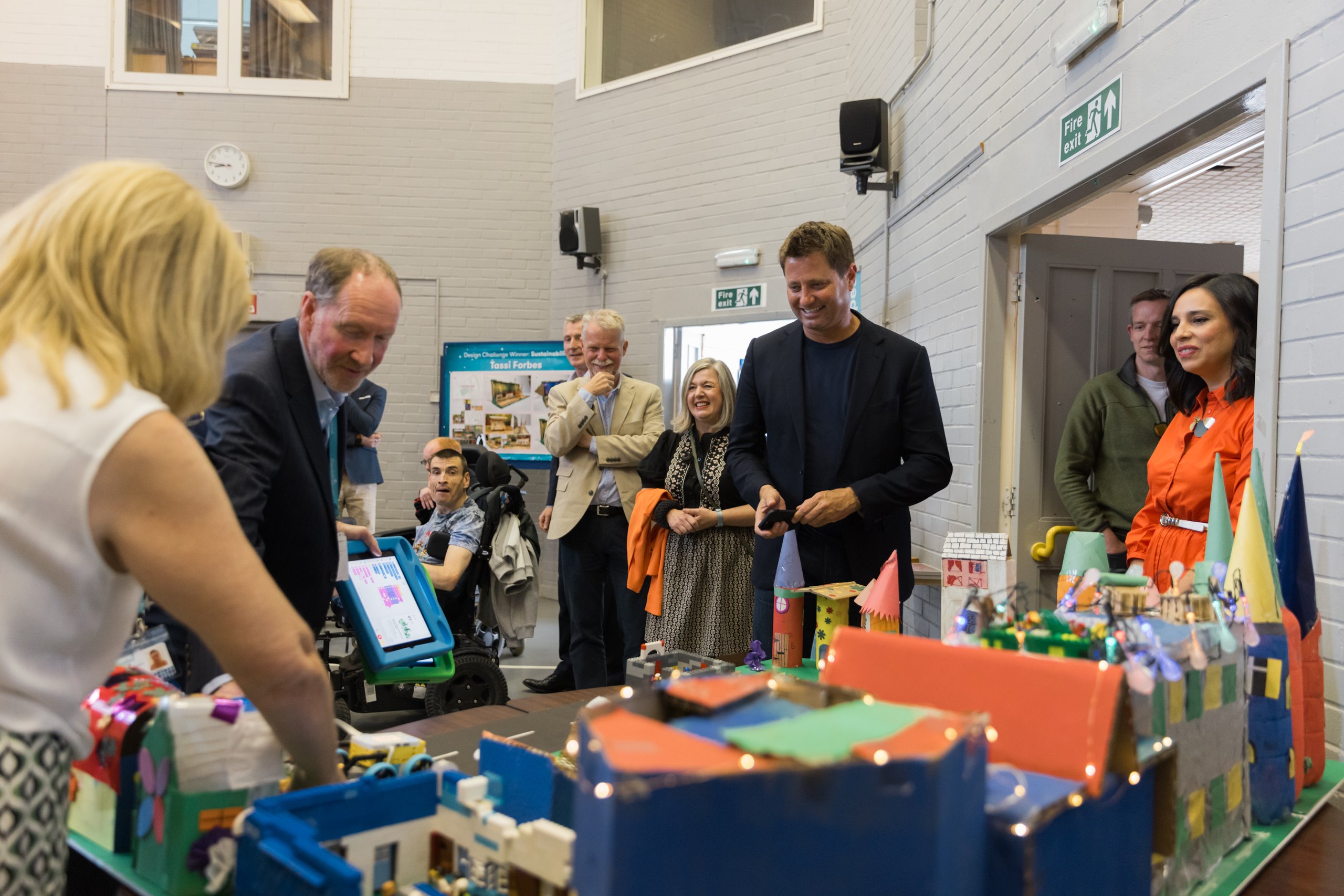 Scottish PR agency captures George Clarke with Corseford college entry to the design challenge