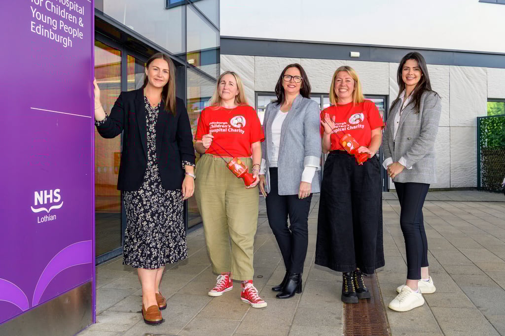 L-R - Thea Davies of S&C, Kate Dixon of ECHC, Lesley Coyle of S&C, Victoria Buchanan of ECHC and Mhairi Howden of S&C