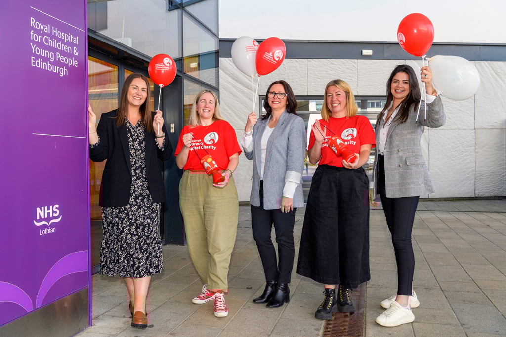 L-R - Thea Davies of S&C, Kate Dixon of ECHC, Lesley Coyle of S&C, Victoria Buchanan of ECHC and Mhairi Howden of S&C