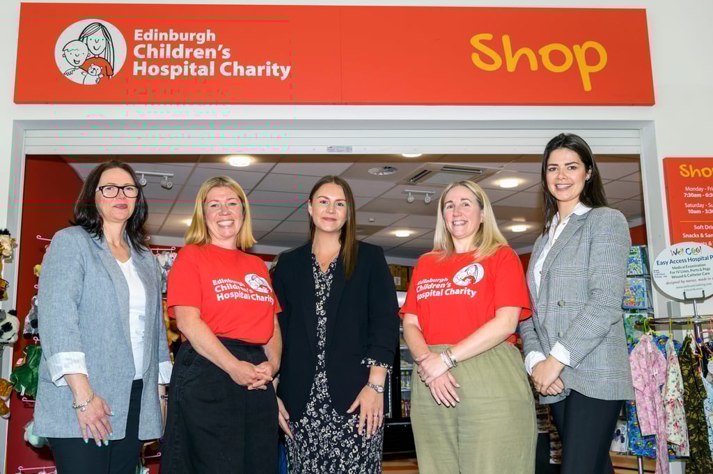 L-R - Lesley Coyle of S&C, Victoria Buchanan of ECHC, Thea Davis of S&C, Kate Dixon of ECHC and Mhairi Howden of S&C