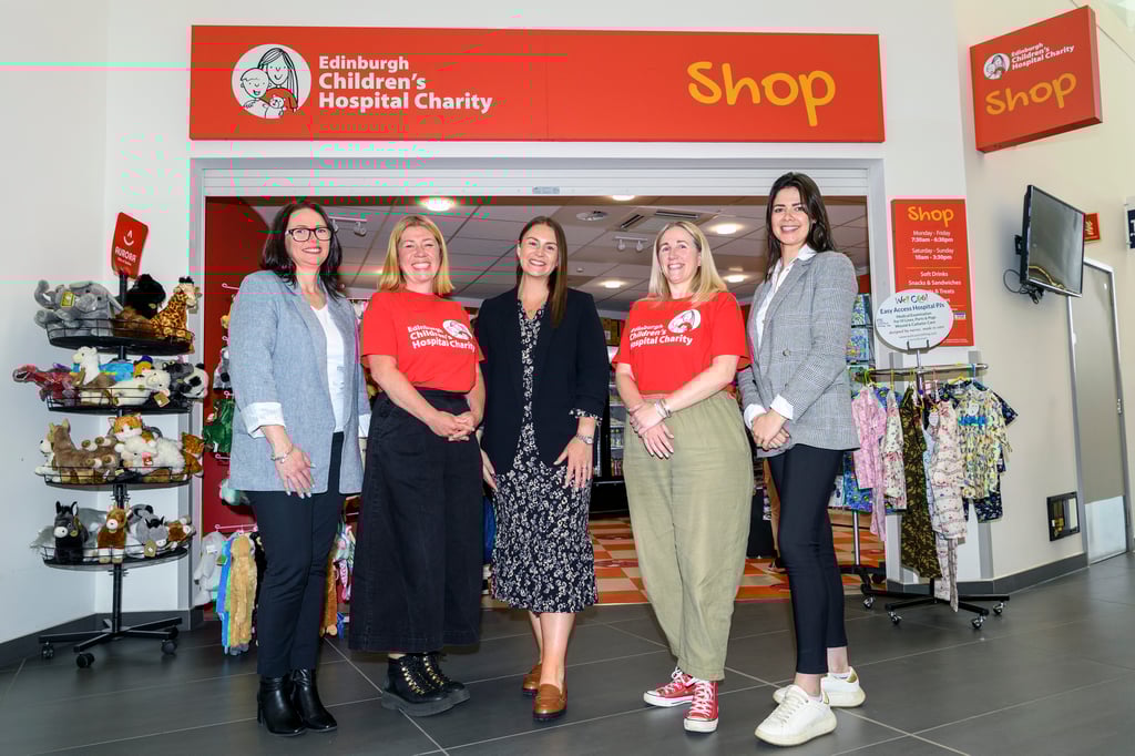 L-R - Lesley Coyle of S&C, Victoria Buchanan of ECHC, Thea Davis of S&C, Kate Dixon of ECHC and Mhairi Howden of S&C