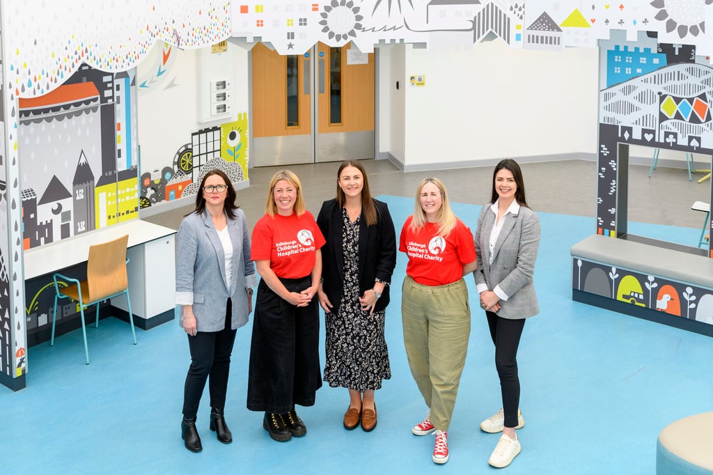 L-R - Lesley Coyle of S&C, Victoria Buchanan of ECHC, Thea Davis of S&C, Kate Dixon of ECHC and Mhairi Howden of S&C