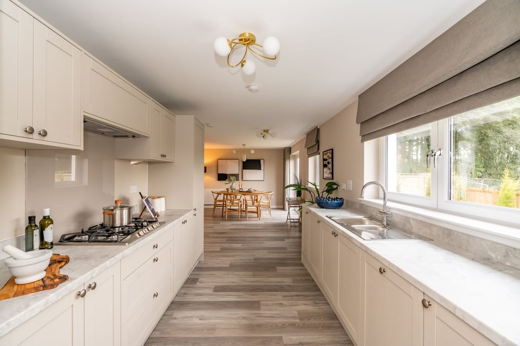 An upmarket development located in the South-East of Glasgow has invited house hunters to come view its new show home.