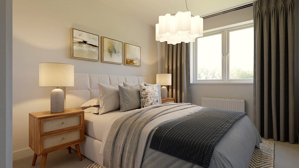 Bedroom from Dundas elliot house - image used by property PR company