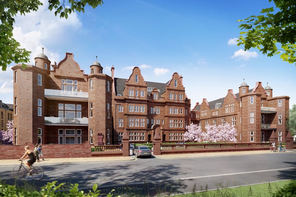 CGI of Royal Meadows Main Hospital Building redevelopment image used by edinburgh PR Agency