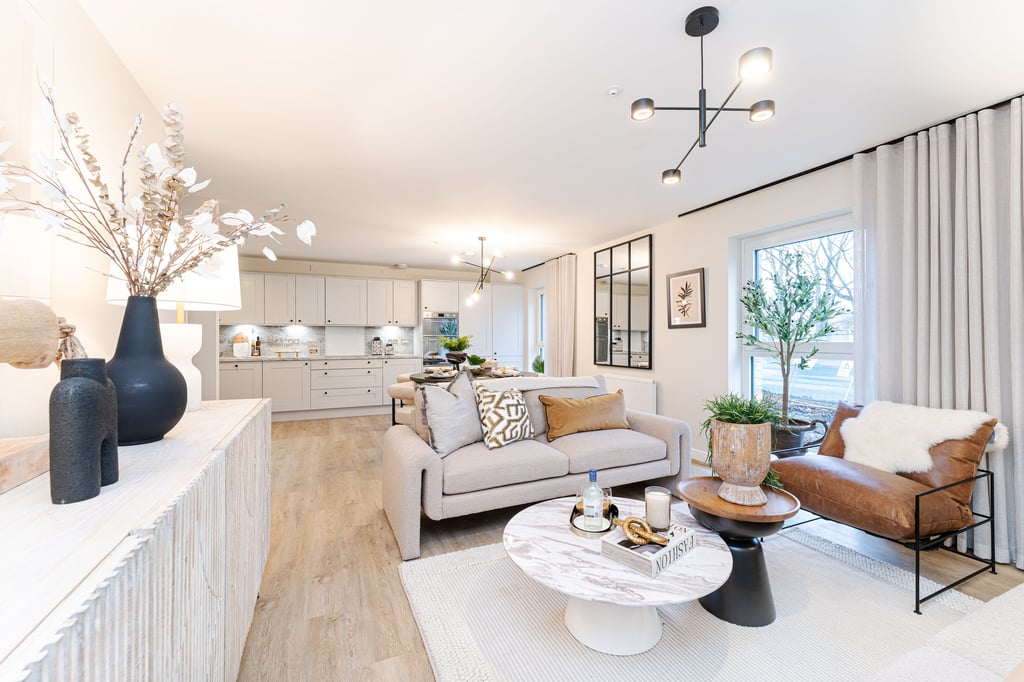 Living room from Dundas house - image used by property PR company