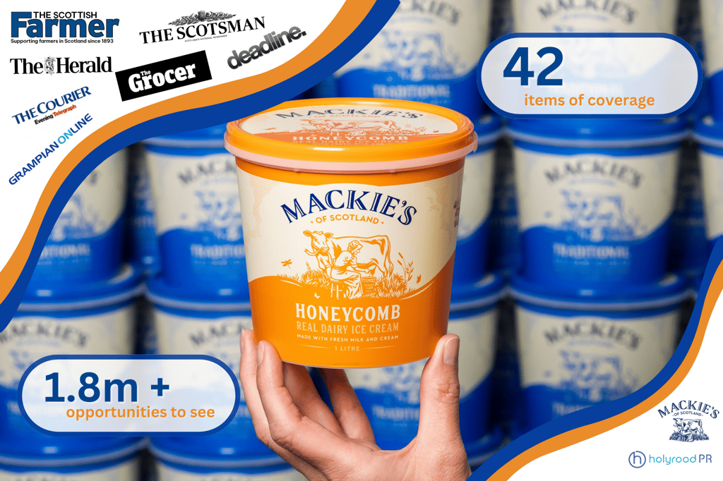 Award winning ice cream producers' food and drink victory with Scottish PR expertise