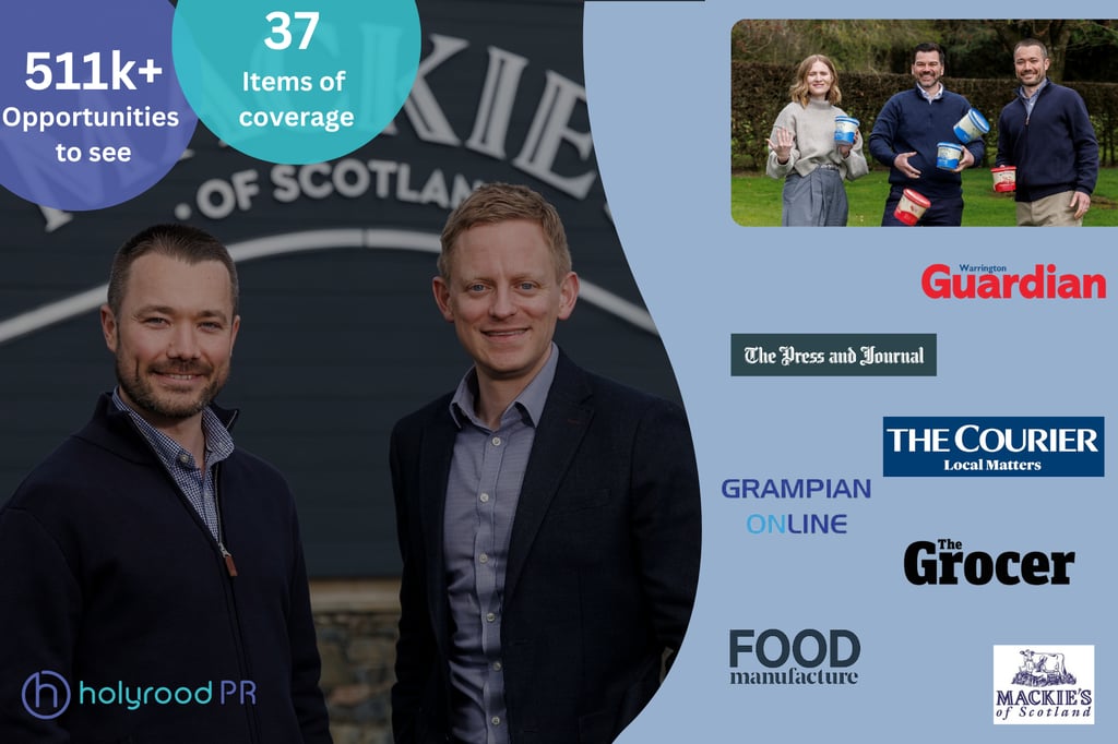Scottish ice cream sensation scoops nationwide media splash | Mackie's of Scotland | Food and Drink PR