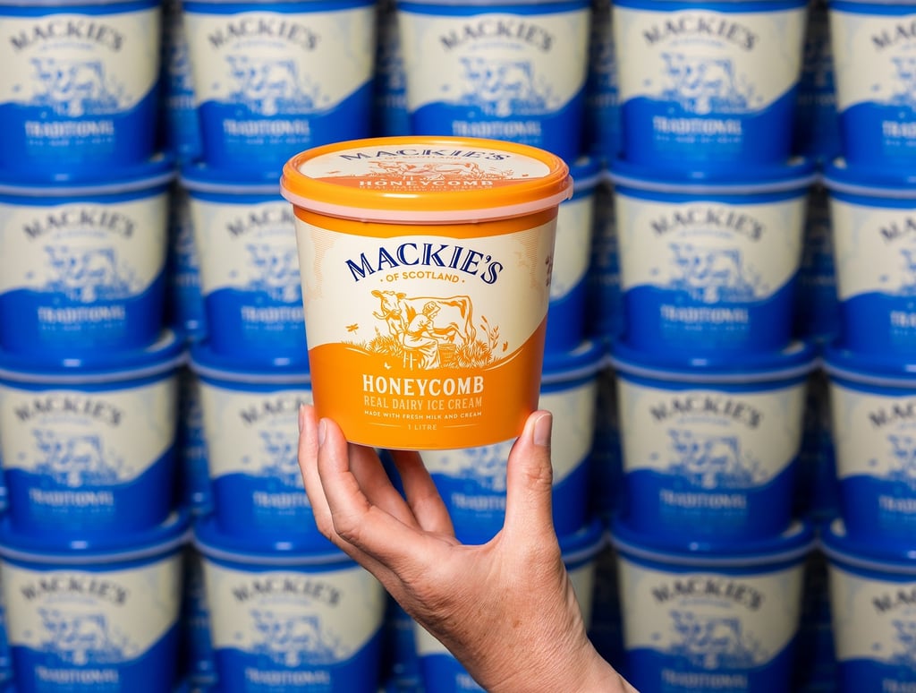 Food & Drink PR Photography, Mackie's Honeycomb ice cream