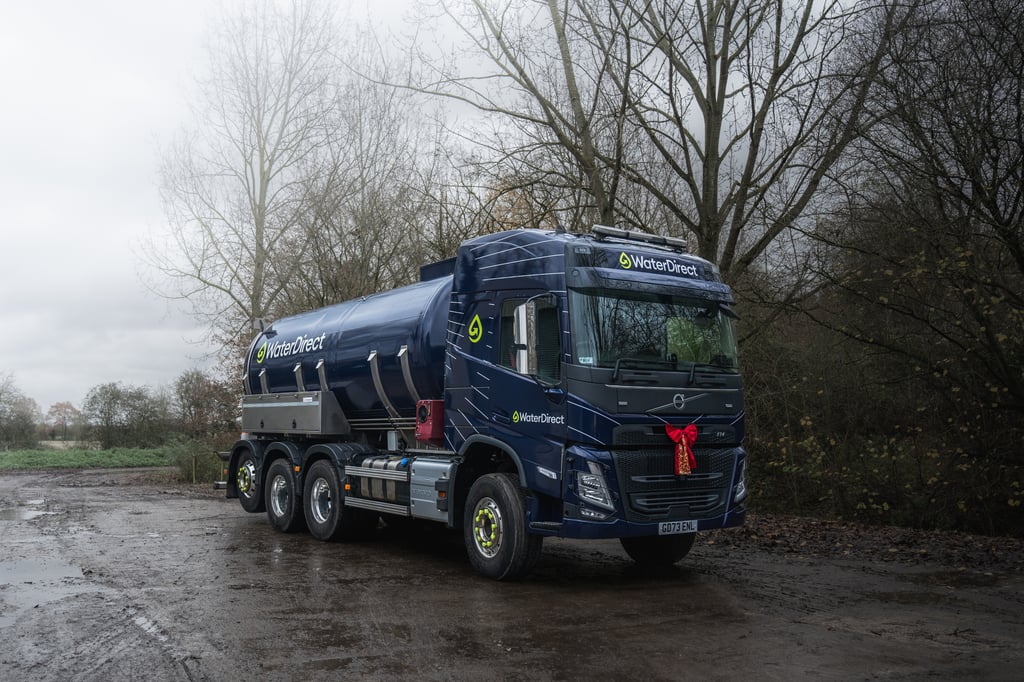 Water Direct New branding on tanker
