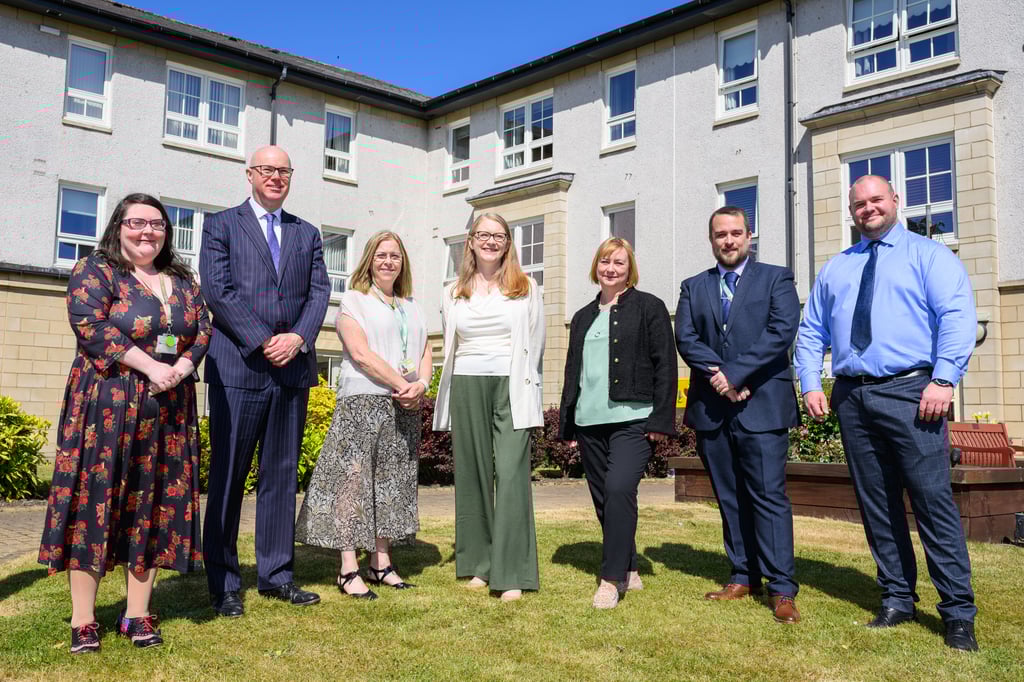 Minister sees preventative housing tech in action at Linlithgow development, Housing PR