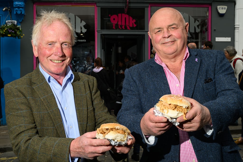 Oink owners Adam Marshall (Pink shirt) and Sandy Pate | Food and drink PR