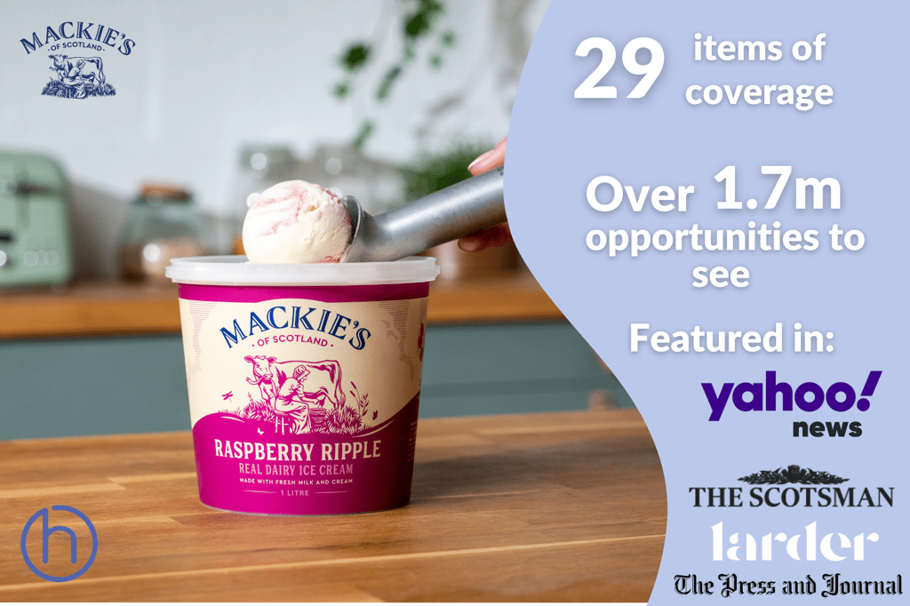 Scottish ice cream’s sweet success proves a hit thanks to powerful Food and Drink PR
