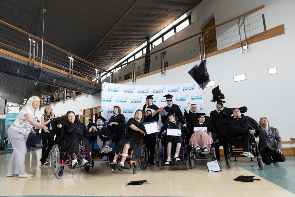After three years of progress, the first cohort of students from Scotland's only college dedicated to young adults with complex needs have graduated, as showcased by Charity PR.