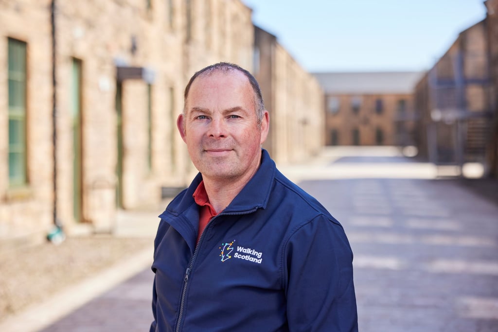 Kevin Lafferty, CEO of Walking Scotland, says the rebrand is a renewed commitment to putting walking and wheeling at the heart of everyday life in Scotland.