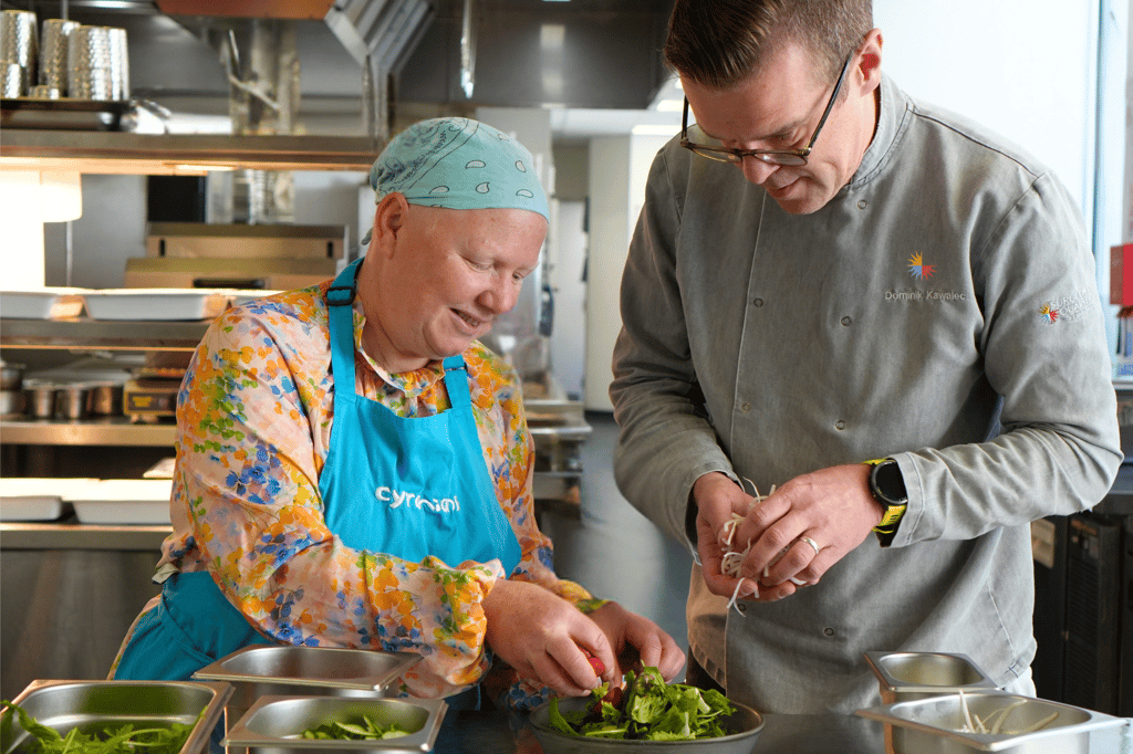 Sue O'Neill-Berest and Dominik Kawalec are creating the bespoke menu for flagship fundraising event in Food and Drink PR Photography