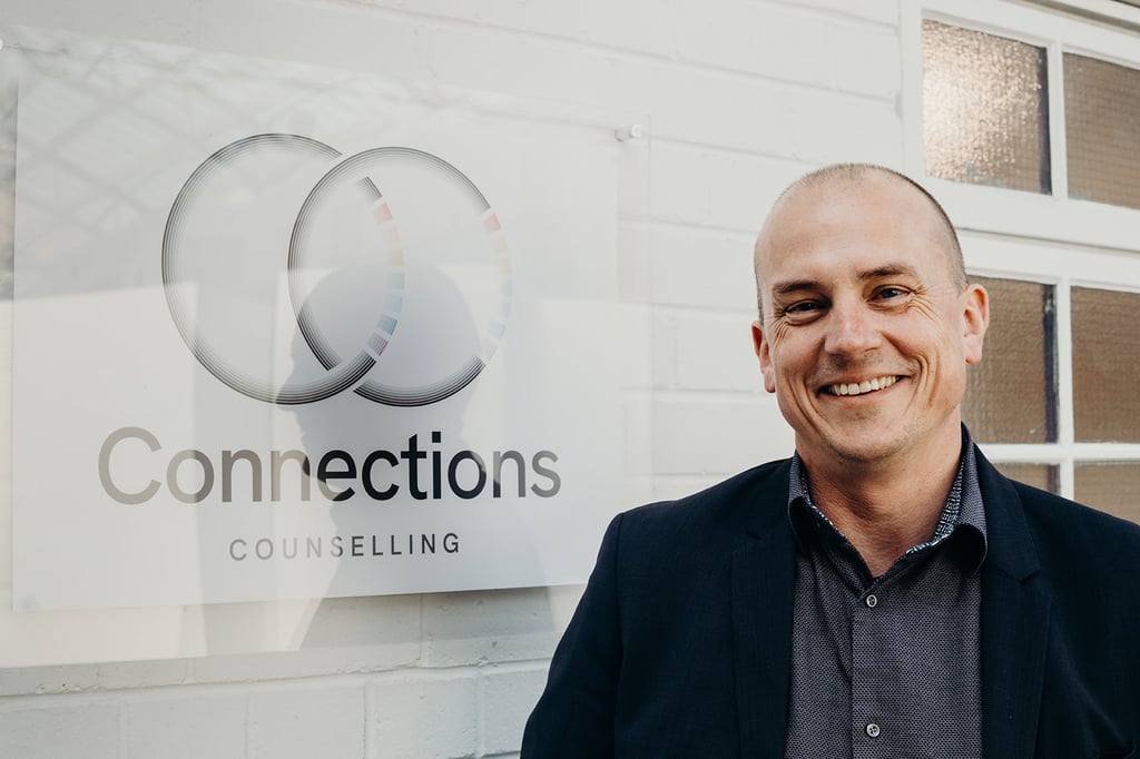 Professional services PR Photography showcases Connections Counselling founder, Ian Nicholson-Kapasi