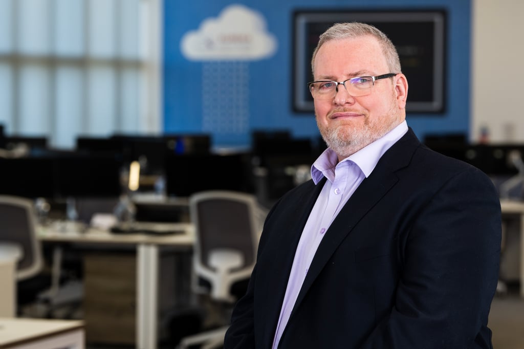 Eureka Solutions Managing Director, Mike Hall features in Tech PR photography after strategic win