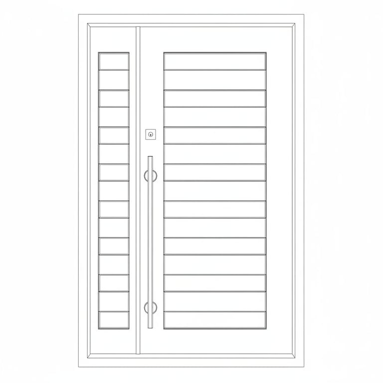 Linear Entry: Modern Door Design