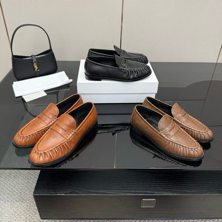 Saint Laurent Le Loafer Monogram Penny Loafers - 3