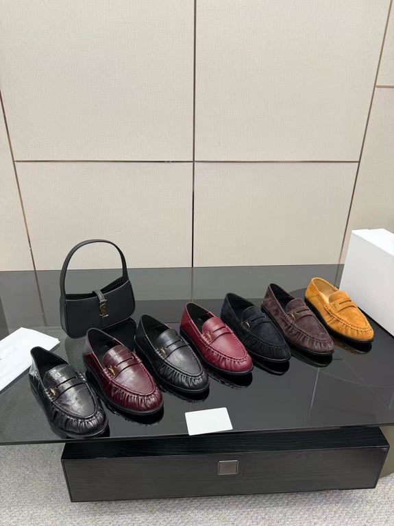 Saint Laurent Le Loafer Monogram Penny Loafers - 9