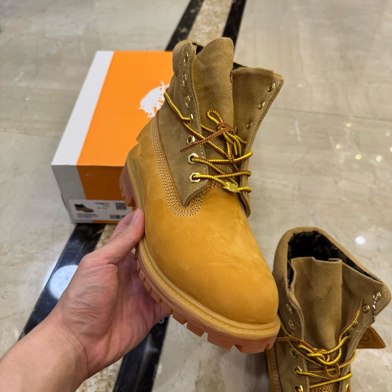 Timberland 6-Inch Fold-Down Boots Wheat Pattern - 3