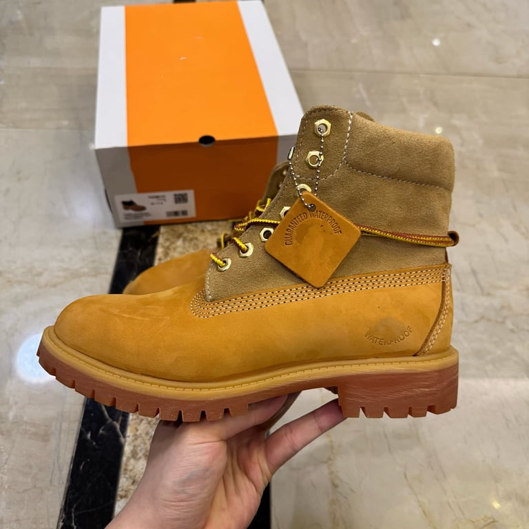 Timberland 6-Inch Fold-Down Boots Wheat Pattern - 4