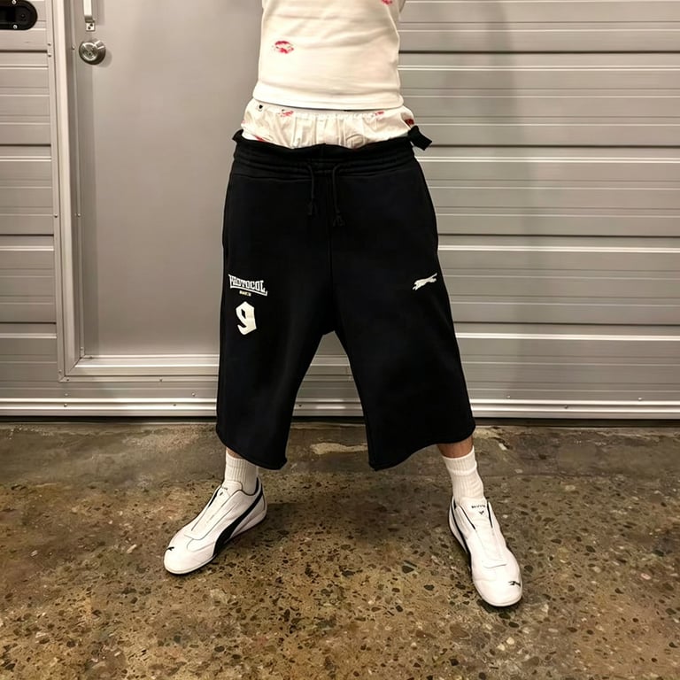 Protocol Index 9 Wide Leg Sweat Shorts - 5