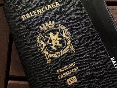 Balenciaga Passport Crossbody Bag Black - 3