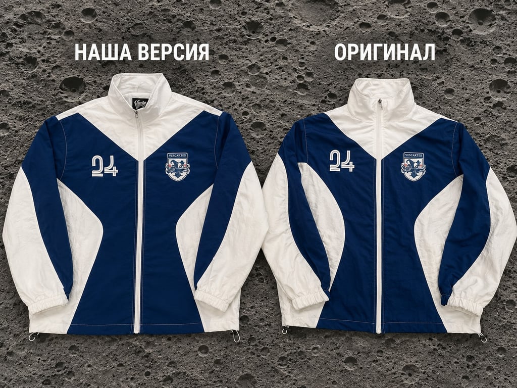 Vescartes track jacket: наша версия vs оригинал