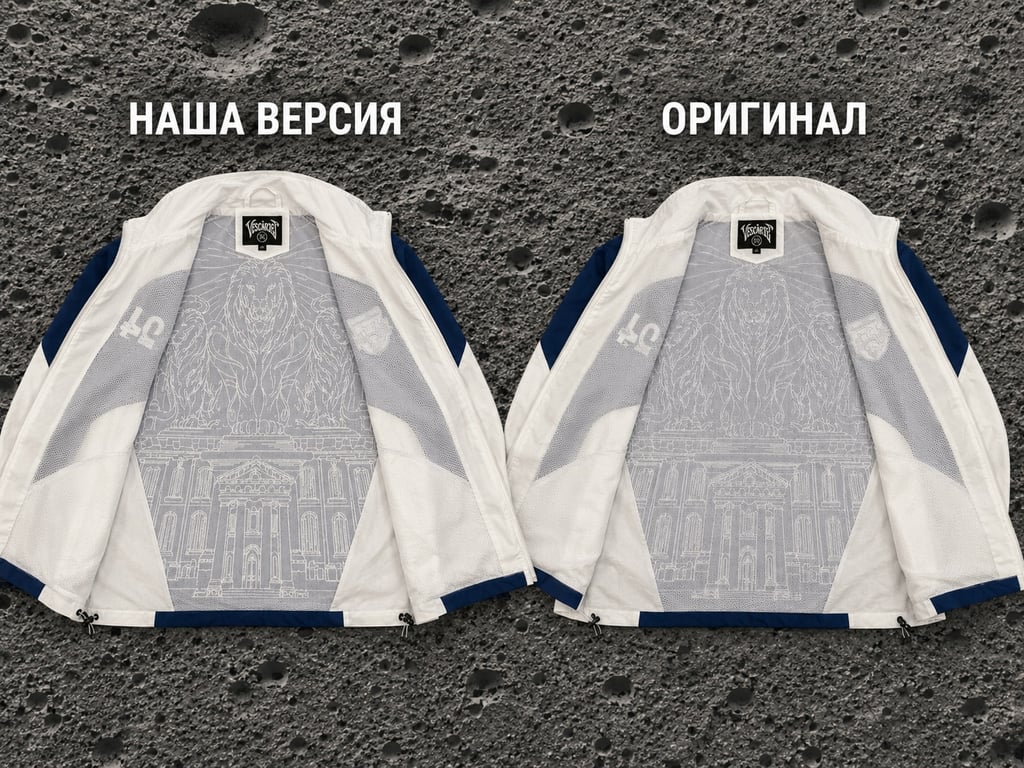 Vescartes track jacket: наша версия vs оригинал