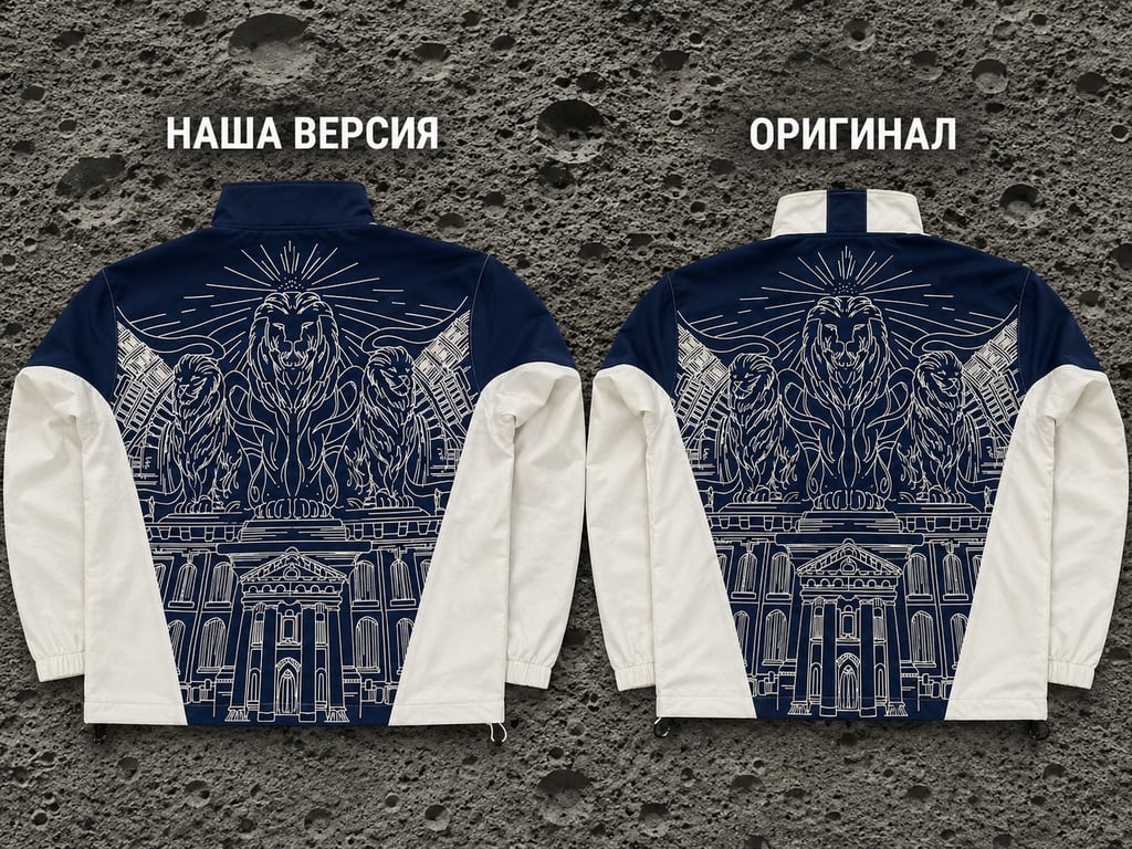 Vescartes track jacket: наша версия vs оригинал
