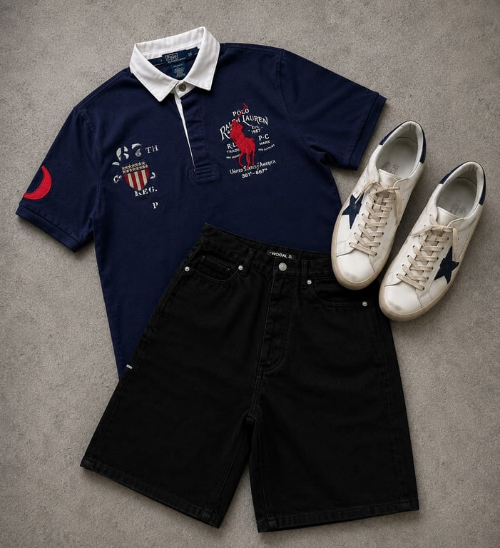 Navy Polo City Fit