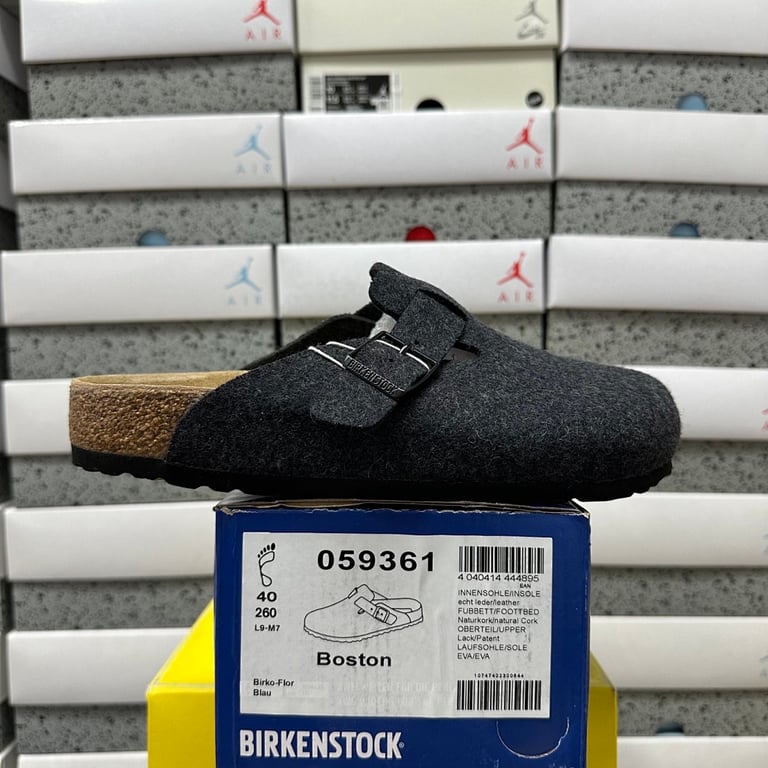 Birkenstock Boston Anthracite Felt