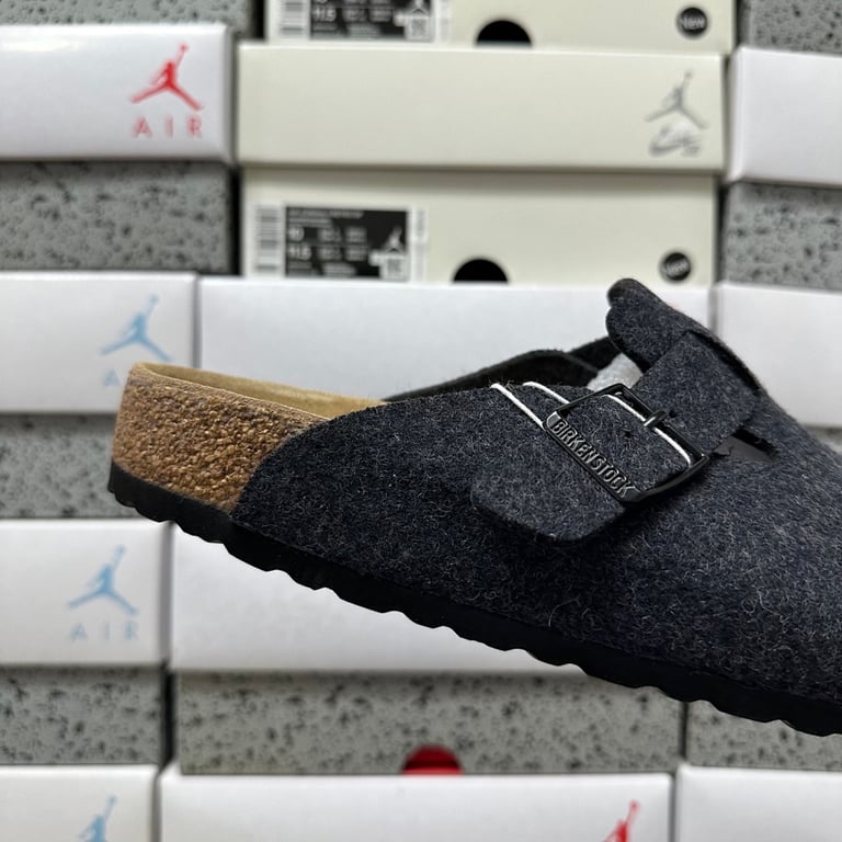 Birkenstock Boston Anthracite Felt - 3