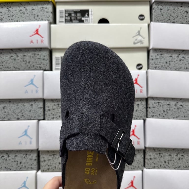 Birkenstock Boston Anthracite Felt - 9