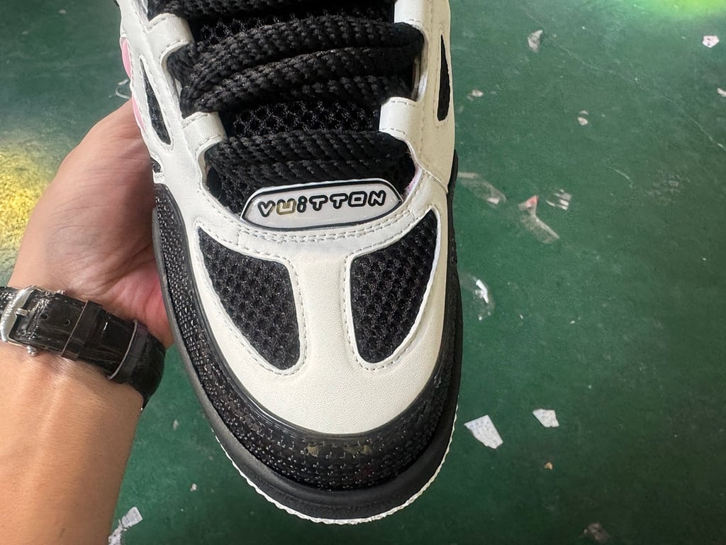 Louis Vuitton Skate Sneaker Black White Pink - 5