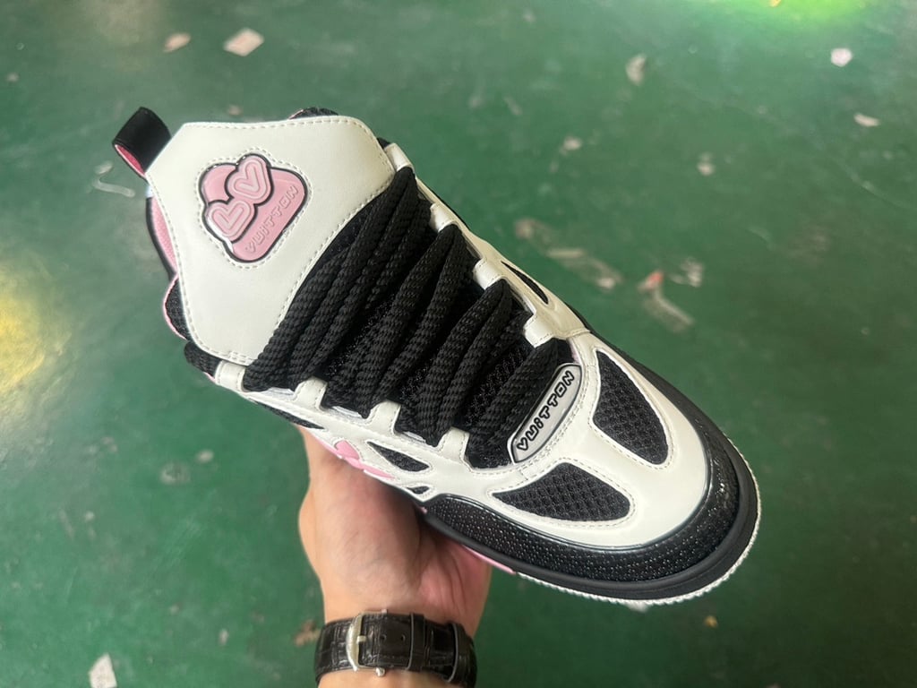 Louis Vuitton Skate Sneaker Black White Pink - 10