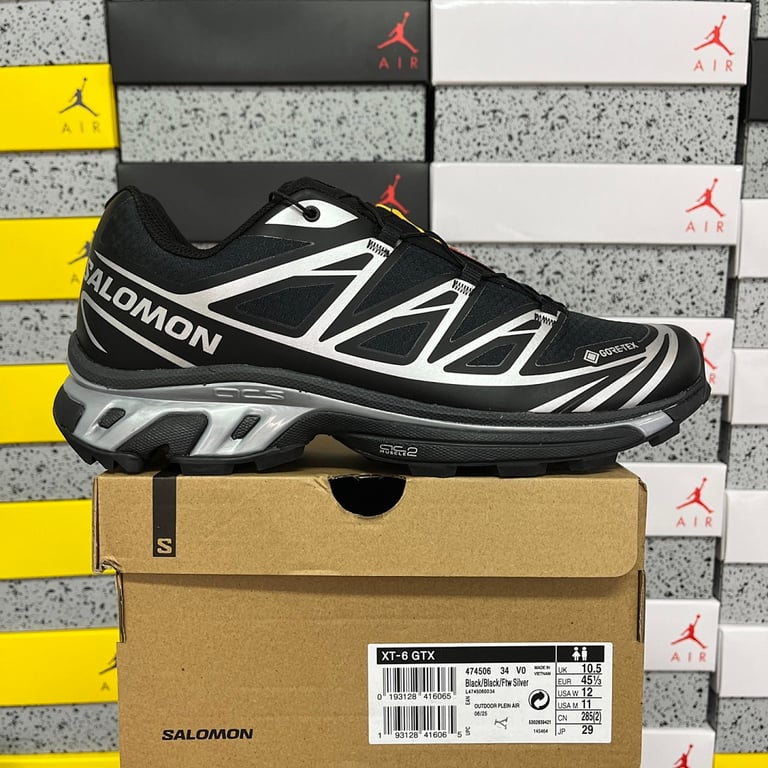 Salomon XT-6 GTX Black Silver - 10