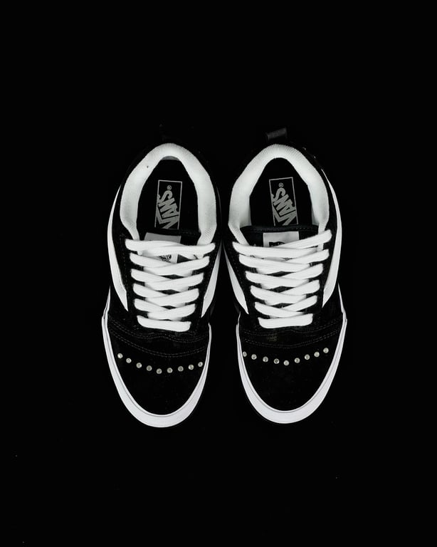 Vans Knu Skool Studded Black White - 9