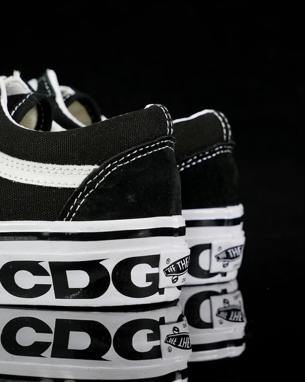 Vans Old Skool CDG Black White - 4