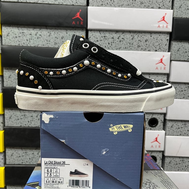 Vans Lx Old Skool 36 Pearlized Marshmallow Black - 10