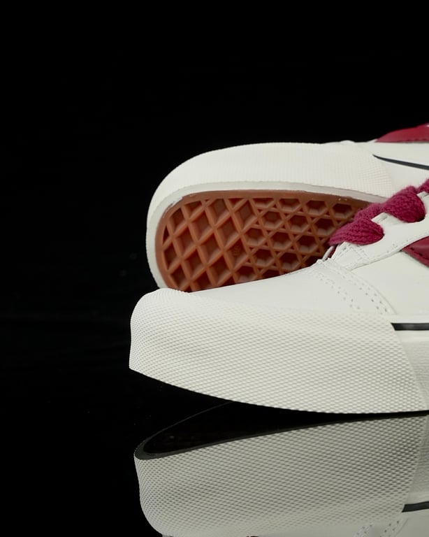 Vans Knu Skool White Red Leather - 2
