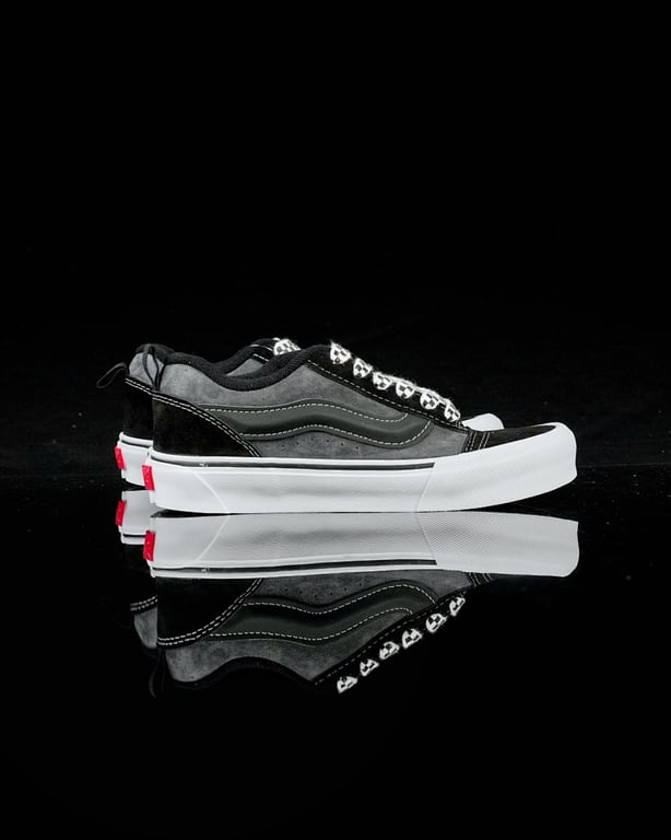 Vans Knu Skool Black Grey White - 8