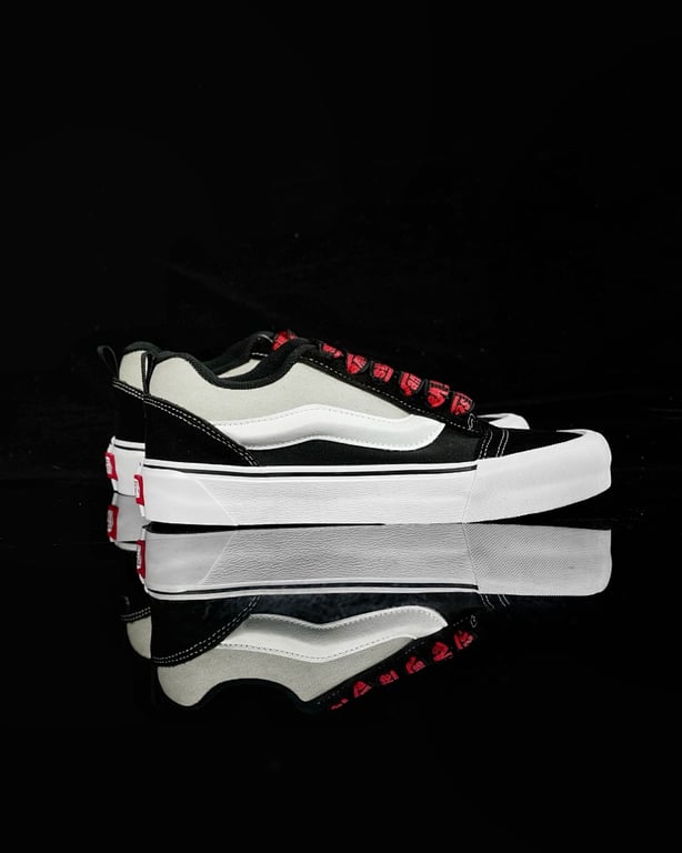 Vans Knu Skool Black White Grey - 8