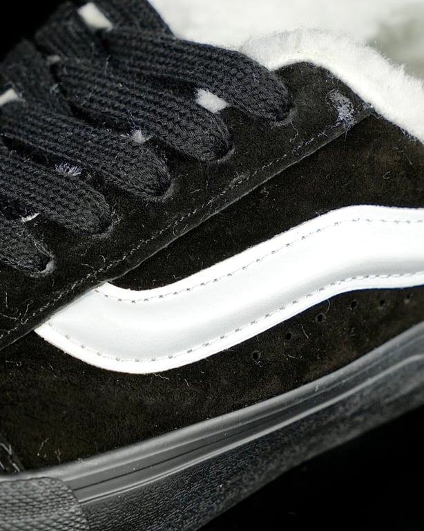 Vans Knu Skool Black White Fleece - 7