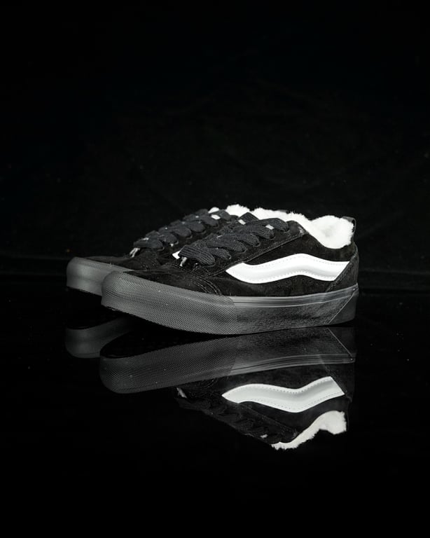 Vans Knu Skool Black White Fleece - 10